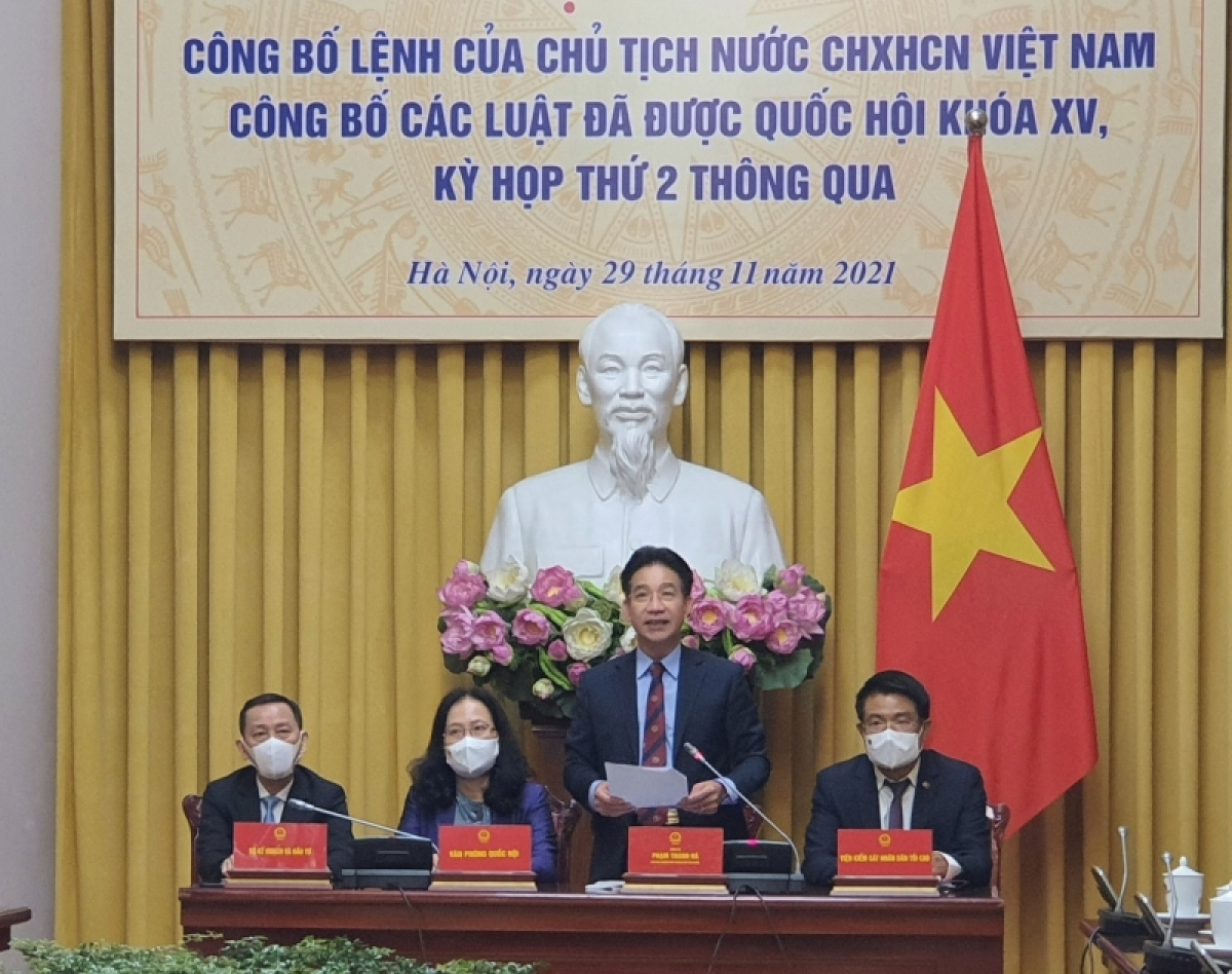 Văn phòng Chủ tịch nước họp báo công bố lệnh của Chủ tịch nước