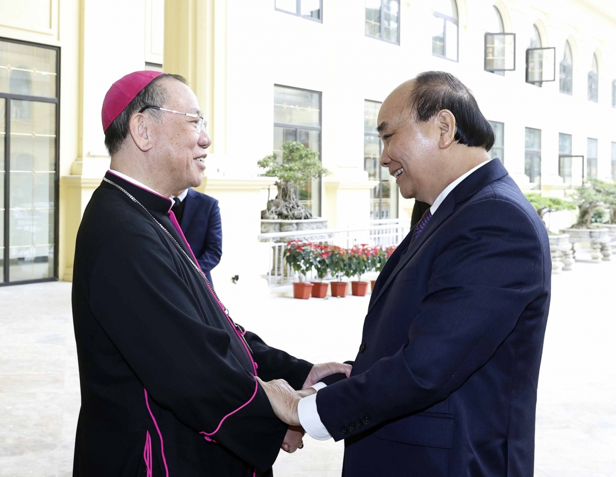 chủ tịch nước chúc mừng giáng sinh tại hà nội hình ảnh 1 chu tich nuoc chuc mung giang sinh tai ha noi hinh anh 1