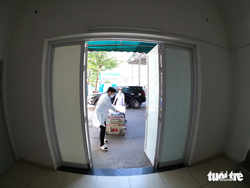 Cận cảnh đường hầm chuyển bệnh duy nhất tại bệnh viện ở TP.HCM - Ảnh 4. Cận cảnh đường hầm chuyển bệnh duy nhất tại bệnh viện ở TP.HCM - Ảnh 4.