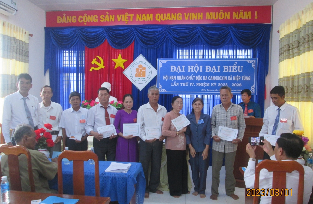 Huyện Năm Căn hoàn thành Đại hội Hội NNCĐDC/dioxin cấp cơ sở nhiệm kỳ 2023 - 2028 Huyện Năm Căn hoàn thành Đại hội Hội NNCĐDC/dioxin cấp cơ sở nhiệm kỳ 2023 - 2028