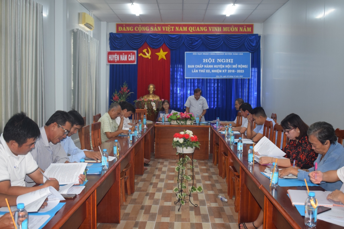 Huyện Năm Căn hoàn thành Đại hội Hội NNCĐDC/dioxin cấp cơ sở nhiệm kỳ 2023 - 2028 Huyện Năm Căn hoàn thành Đại hội Hội NNCĐDC/dioxin cấp cơ sở nhiệm kỳ 2023 - 2028