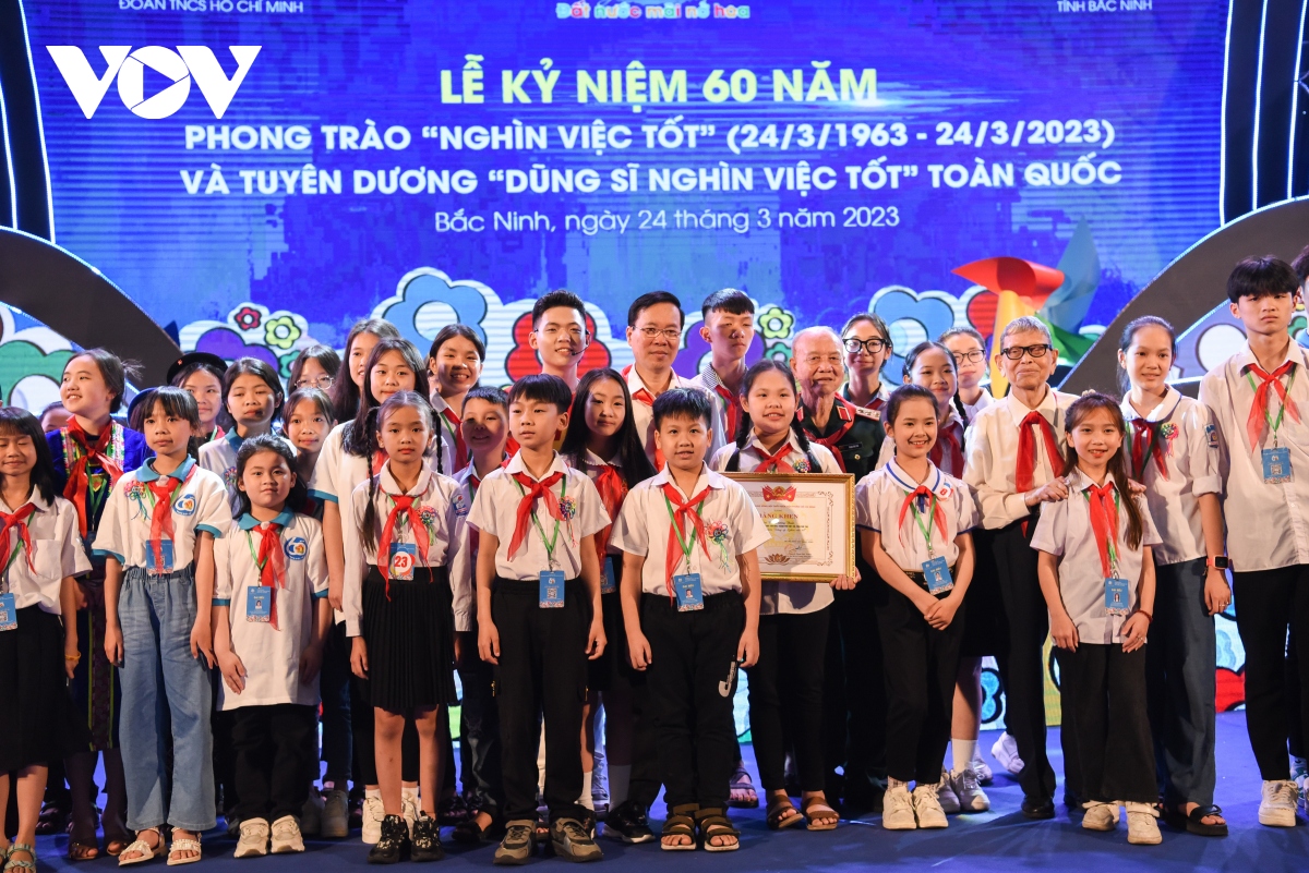 toan canh chu tich nuoc du le ky niem 60 nam phong trao nghin viec tot hinh anh 11