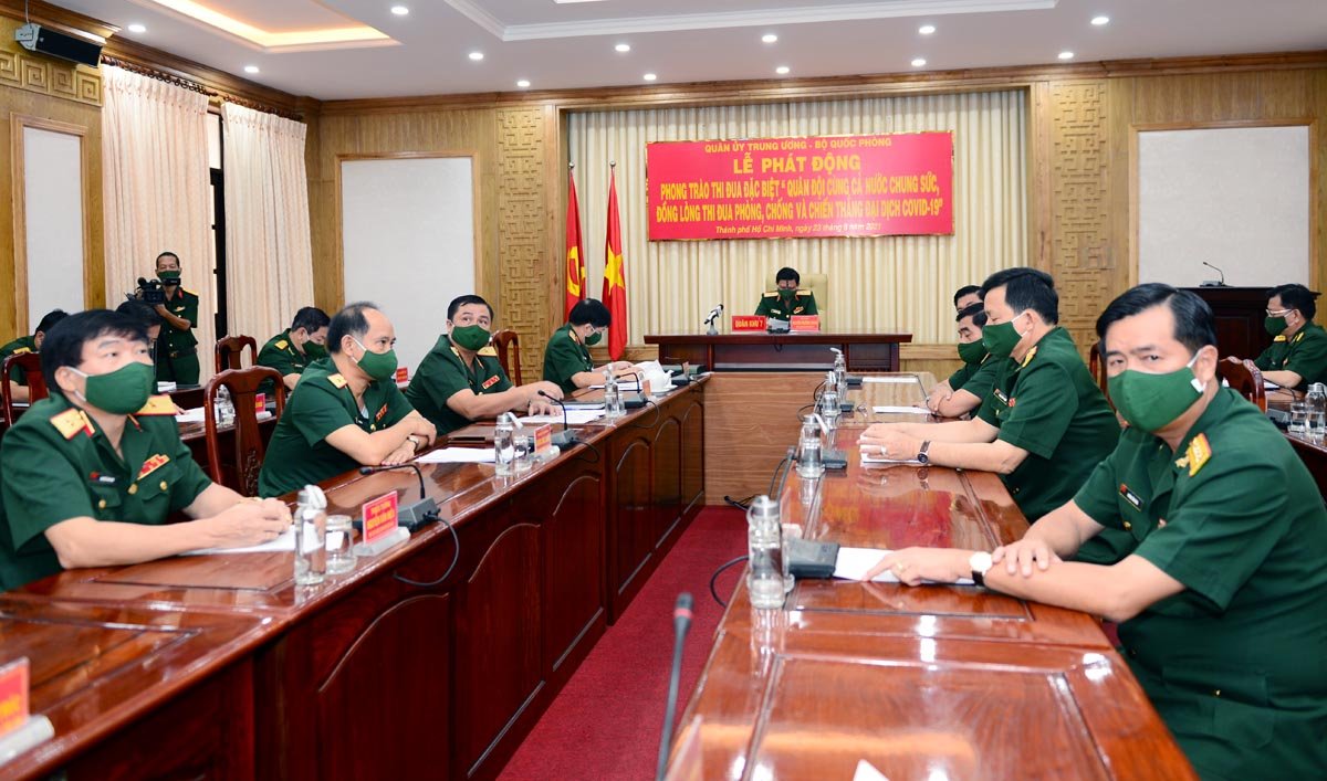 Quân ủy Trung ương - Bộ Quốc phòng phát động phong trào thi đua đặc biệt về phòng, chống và chiến thắng đại dịch Covid-19