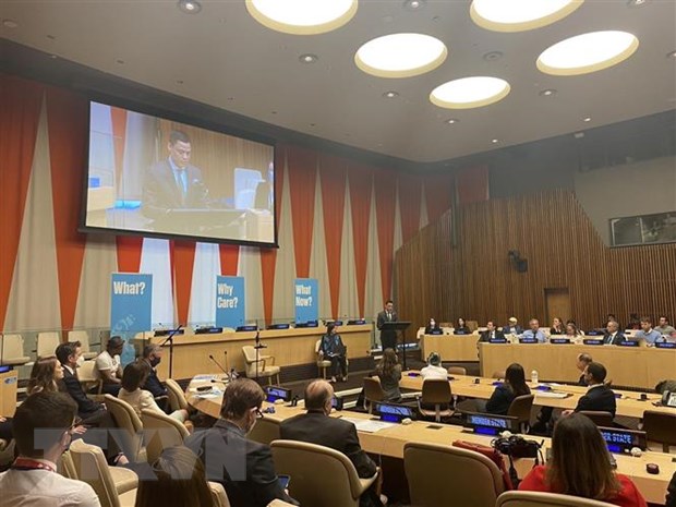 Viet Nam chia se kinh nghiem khac phuc hau qua bom min tai LHQ hinh anh 1