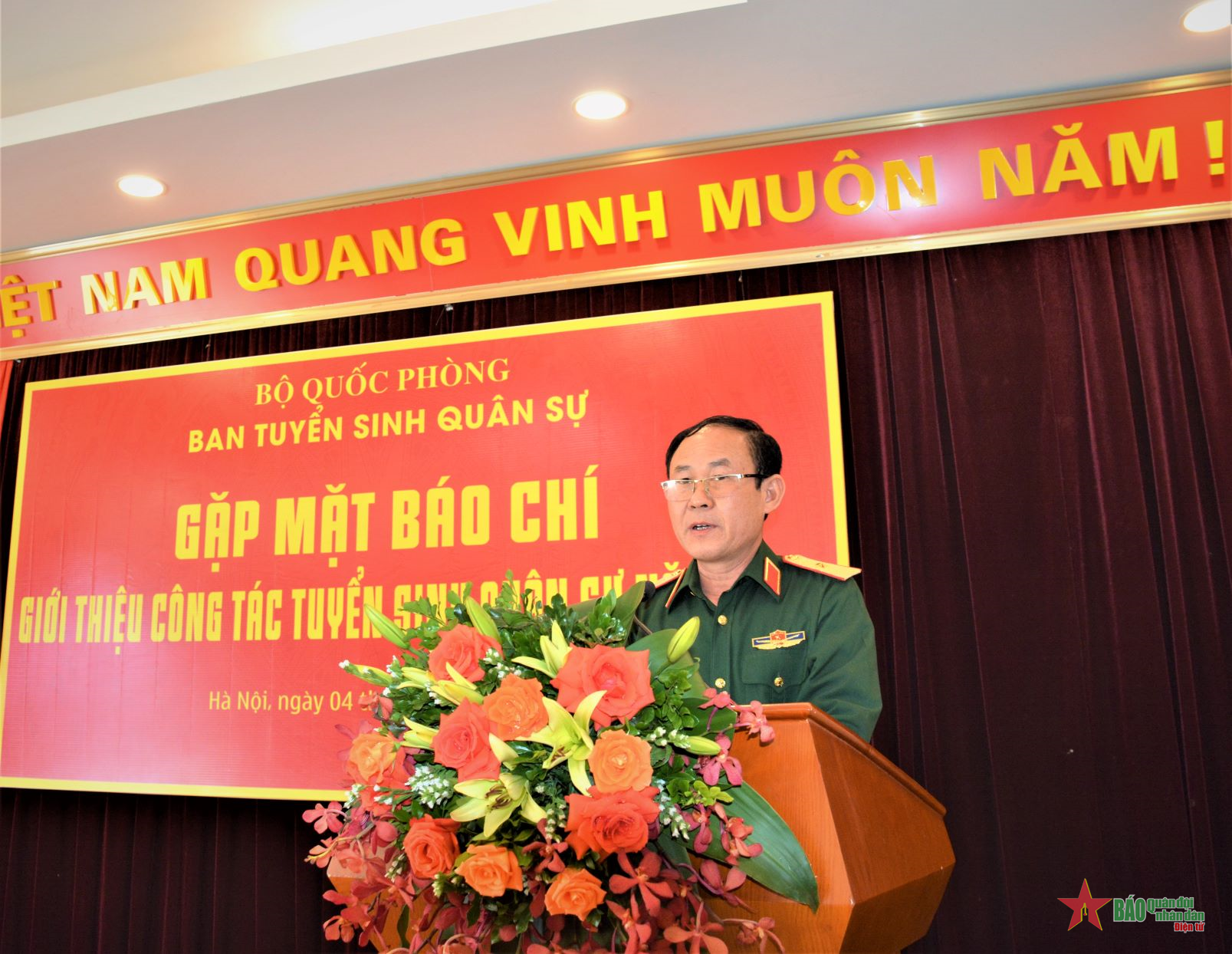 Thông tin về công tác tuyển sinh quân sự năm 2022