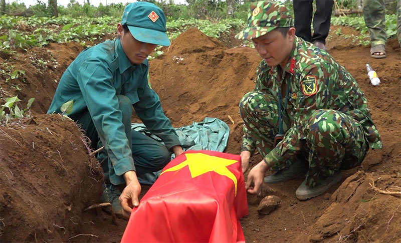 Đắk Nông quy tập 10 hài cốt liệt sĩ tại xã Quảng Tâm