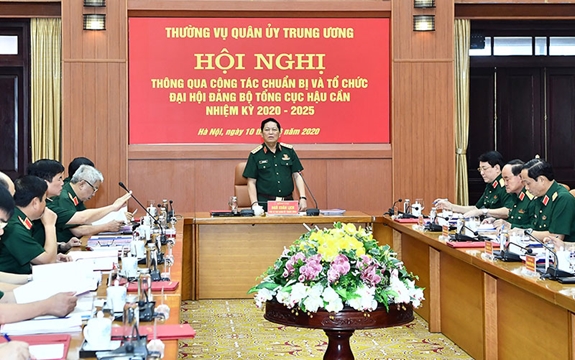 Thường vụ Quân ủy Trung ương thông qua công tác chuẩn bị, tổ chức Đại hội Đảng bộ Cơ quan Tổng cục Chính trị và Đại hội Đảng bộ Tổng cục Hậu cần nhiệm kỳ 2020-2025
