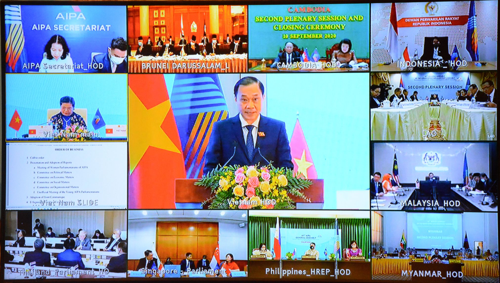 Bế mạc Đại hội đồng AIPA 41