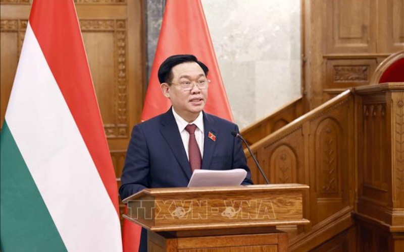 Chủ tịch Quốc hội Việt Nam và Chủ tịch Quốc hội Hungary chủ trì Tọa đàm lập pháp