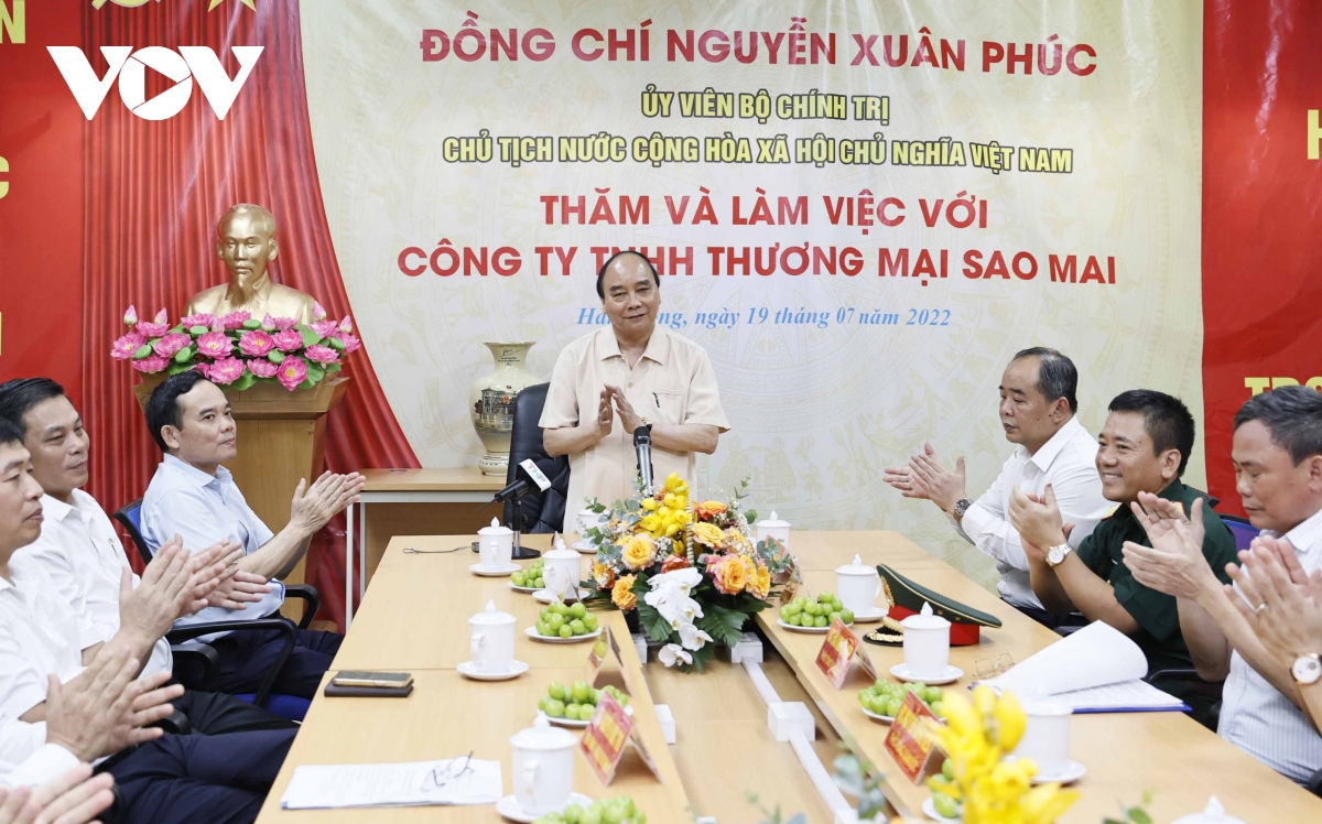 chủ tịch nước thăm mô hình dệt may sản xuất kinh doanh hiệu quả tại hải phòng hình ảnh 1 chu tich nuoc tham mo hinh det may san xuat kinh doanh hieu qua tai hai phong hinh anh 1