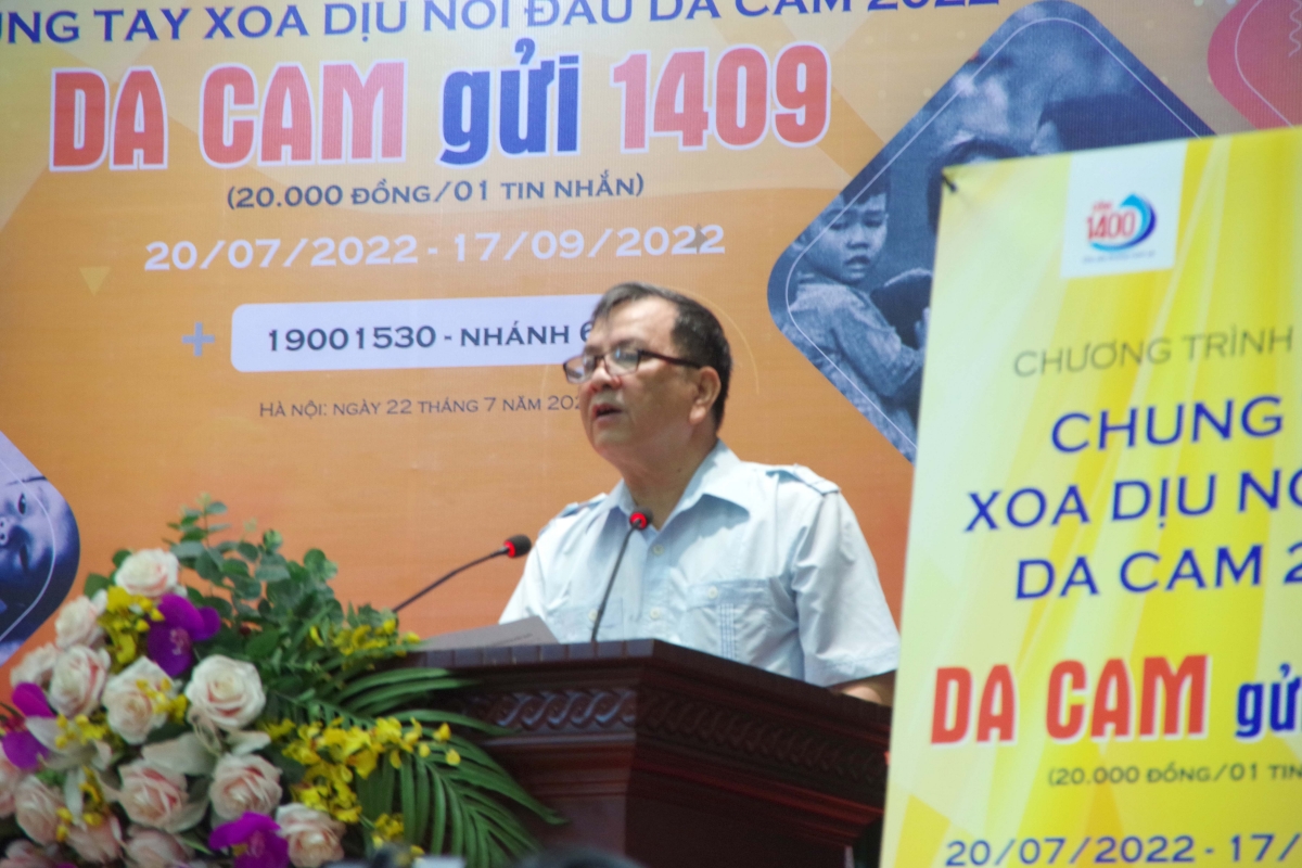 Phát động Chương trình nhắn tin từ thiện  “Chung tay xoa dịu nỗi đau da cam” năm 2022