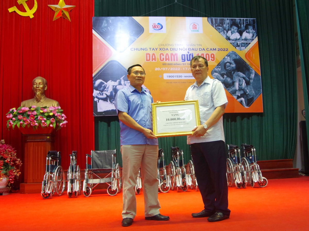 Phát động Chương trình nhắn tin từ thiện  “Chung tay xoa dịu nỗi đau da cam” năm 2022