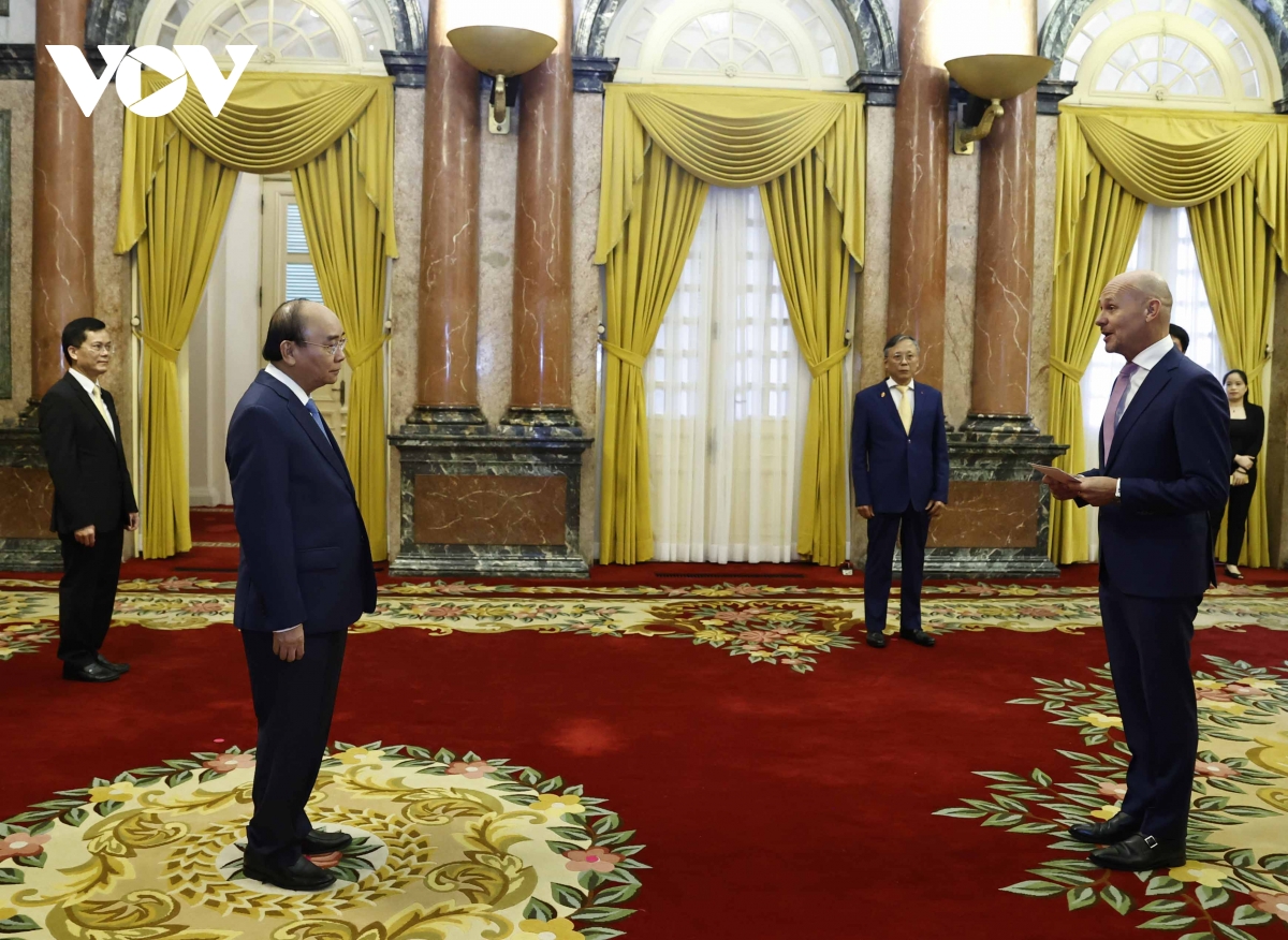 chu tich nuoc tiep Dai su ha lan, hungary, australia, luxembourg trinh quoc thu hinh anh 1