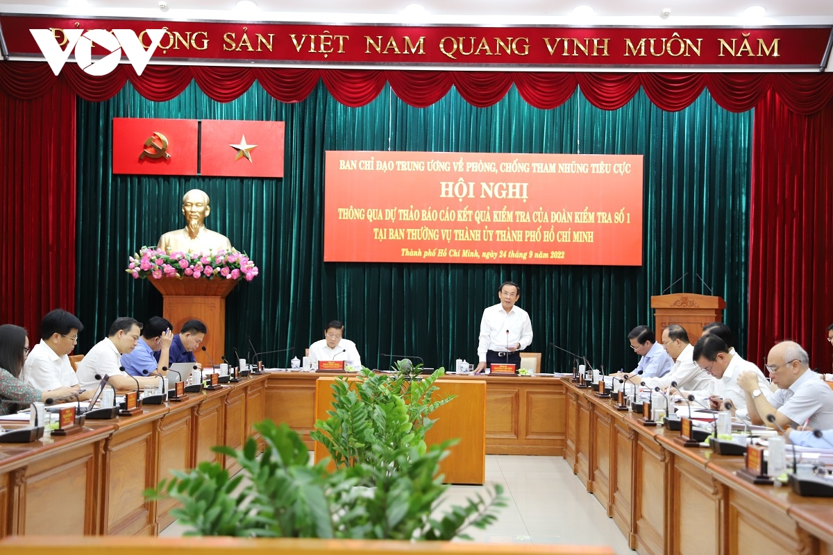 Ông phan Đình trạc công bố kết quả kiểm tra tại ban thường vụ thành ủy tp.hcm hình ảnh 1 Ong phan Dinh trac cong bo ket qua kiem tra tai ban thuong vu thanh uy tp.hcm hinh anh 1