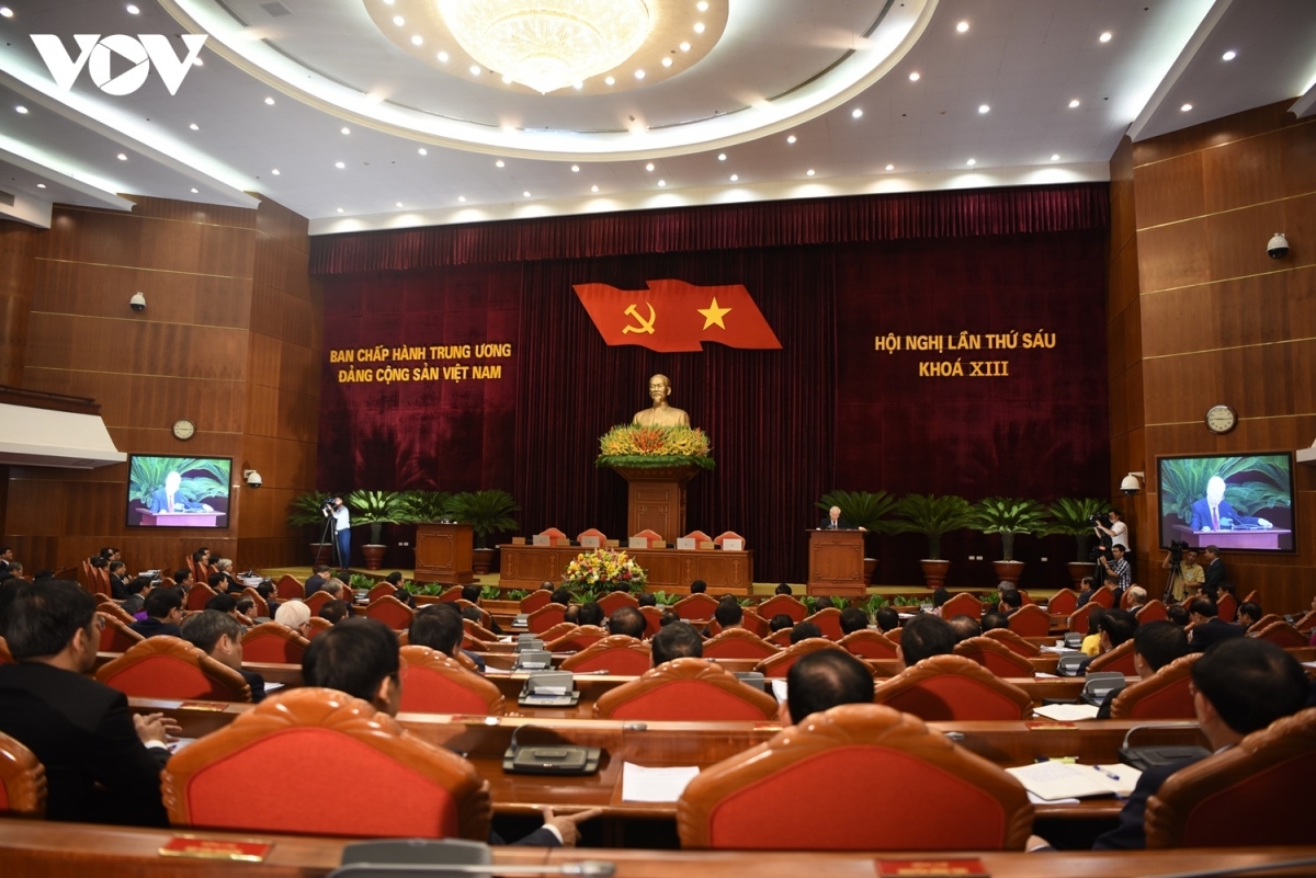 Toàn cảnh: Hội nghị Trung ương 6 khóa XIII bế mạc thành công tốt đẹp