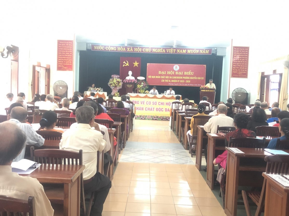 Quang cảnh Đại hội Hội NNCĐDC/dioxin phường Nguyễn Văn Cừ