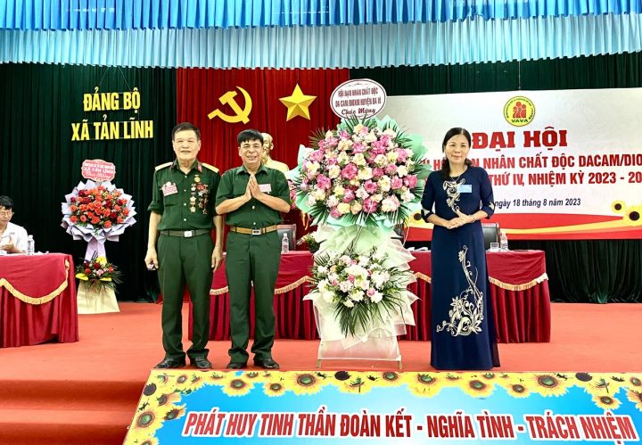 Đại hội Hội NNCĐDC/dioxin xã Tản Lĩnh, huyện Ba Vì thành công tốt đẹp