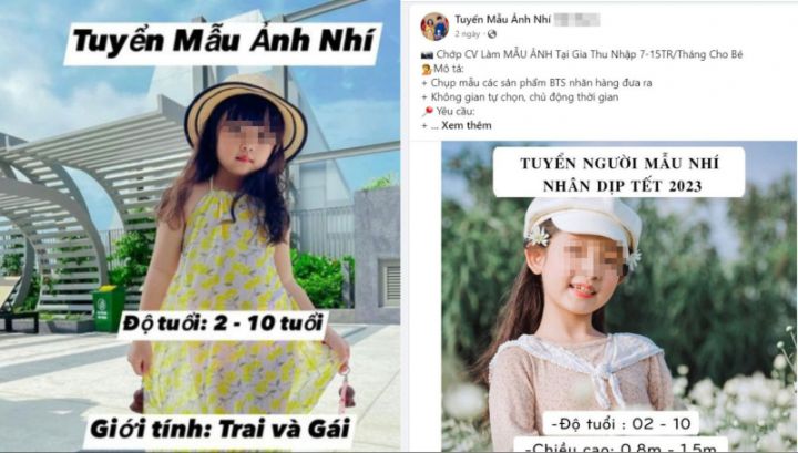 Cảnh giác thủ đoạn lừa đảo tuyển người mẫu nhí