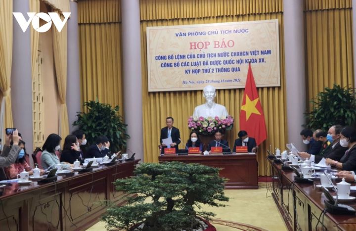 Công bố Lệnh của Chủ tịch nước về 2 Luật vừa được thông qua