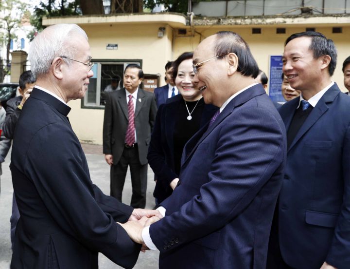 Chủ tịch nước chúc mừng Giáng sinh tại Hà Nội