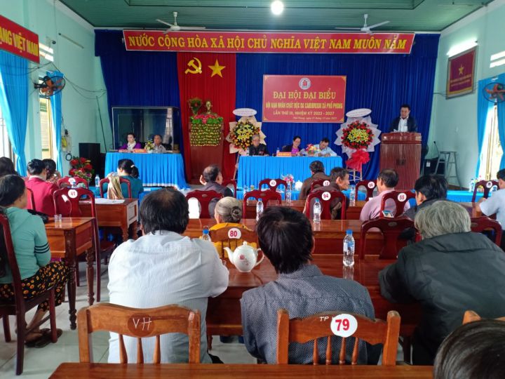 Hội xã Phổ Phong tổ chức thành công Đại hội nhiệm kỳ 2022 – 2027