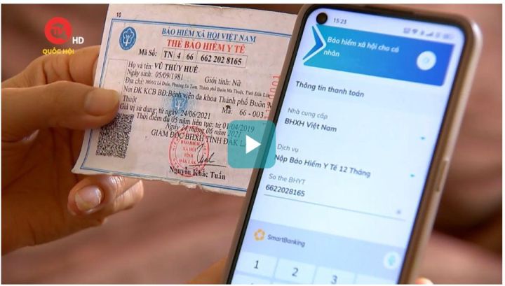 Gia hạn bảo hiểm y tế tự nguyện qua app ngân hàng