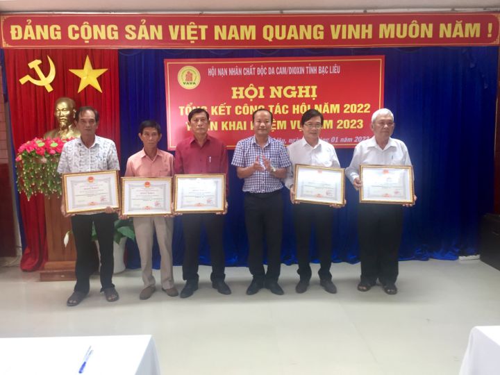 Bạc Liêu: Tổ chức họp mặt kỷ niệm ngày Thành lập Hội NNCĐDC/dioxin Việt Nam và Tổng kết năm 2022
