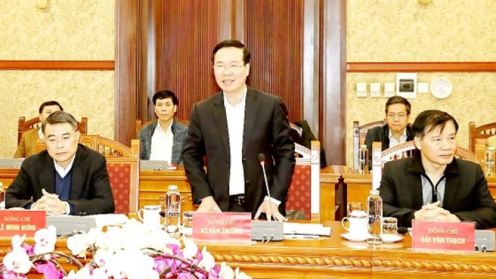 Triển khai chương trình làm việc của Bộ Chính trị, Ban Bí thư năm 2023