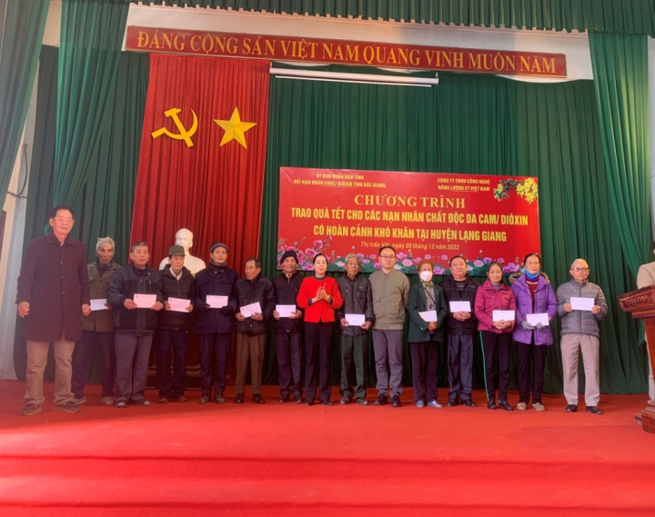 Tỉnh hội Bắc Giang: chăm sóc, giúp đỡ nạn nhân dịp Tết Nguyên đán Quý Mão 2023