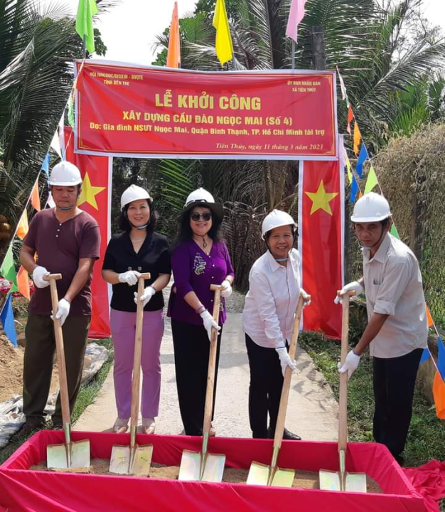 Hội tỉnh Bến Tre chủ trì khởi công xây dựng cầu nông thôn