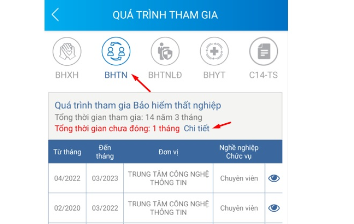 Bổ sung tính năng thời gian chưa đóng BHXH trên VssID