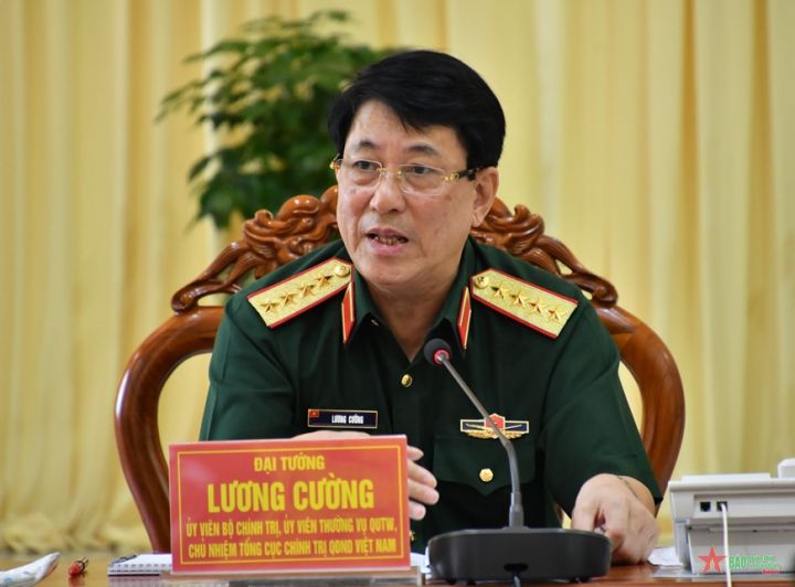 Đại tướng Lương Cường thăm, làm việc tại Lữ đoàn 950 (Quân khu 9)