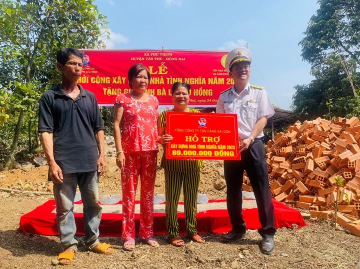 Tổng Công ty Tân Cảng Sài Gòn khởi công xây dựng Nhà tình nghĩa cho nạn nhân chất độc da cam tại Đồng Nai