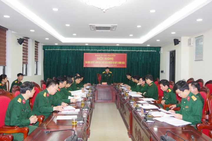 Quân khu 4: Đảng ủy Cục Hậu cần đánh giá công tác Quý I-2023