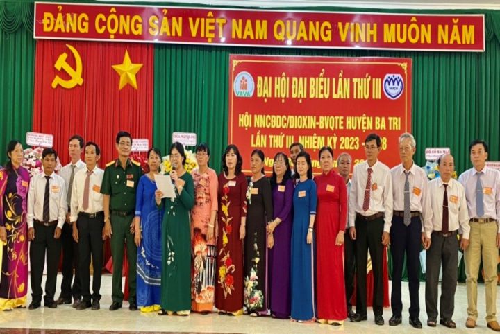 Hội NNCĐDC/dioxin- BVQTE huyện Ba Tri tổ chức Đại hội
