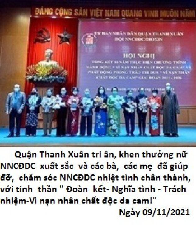 Hội quận Thanh Xuân, Tổng kết 10 năm hành động "vì nạn nhân chất độc da cam" (2011 – 2021) và phát động phong trào thi đua giai đoạn 2021-2026