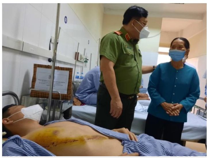 Hai chiến sĩ Công an TP Hà Nội bị thương khi truy bắt tội phạm