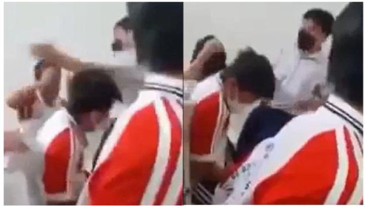 Thầy giáo tát bôm bốp vào mặt học sinh vì lỡ tháo bàn phím máy tính trong giờ học