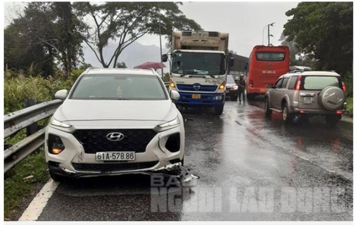 Tai nạn liên hoàn trên đèo Bảo Lộc, 2 người chết tại chỗ