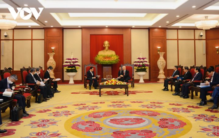 Tổng Bí thư Nguyễn Phú Trọng tiếp Thủ tướng Nhật Bản Kishida Fumio