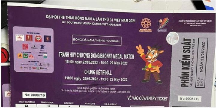 Giá vé xem U23 Việt Nam đá chung kết SEA Games tăng cao chưa từng thấy