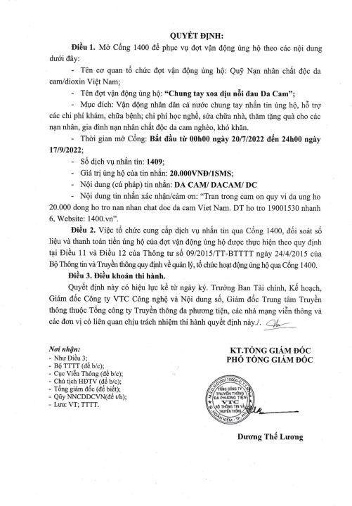 Tổ chức Chương trình 