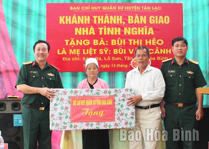 Khánh thành và bàn giao nhà tình nghĩa tại xã Lỗ Sơn