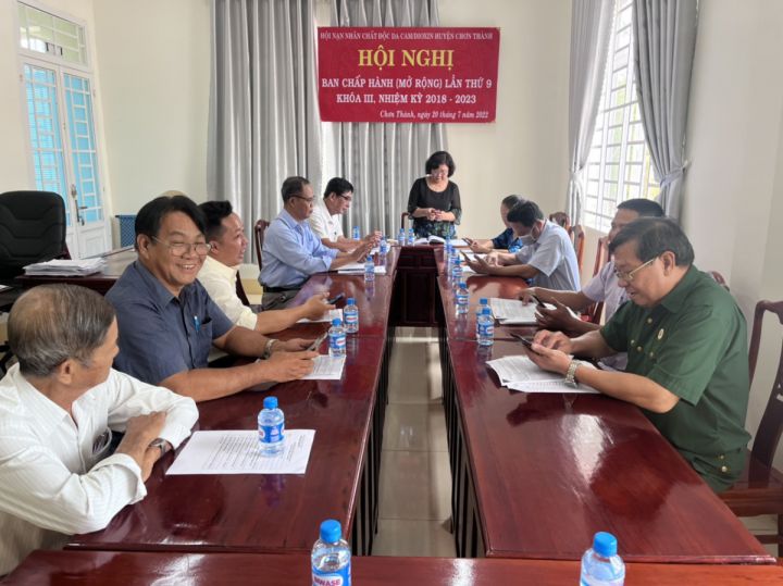 Hội huyện Chơn Thành: sơ kết 6 tháng đầu năm và phát động nhắn tin từ thiện