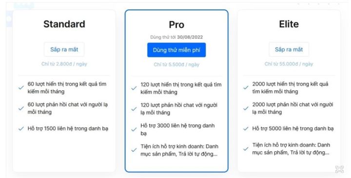 Zalo bắt đầu thu phí người dùng từ hôm nay!