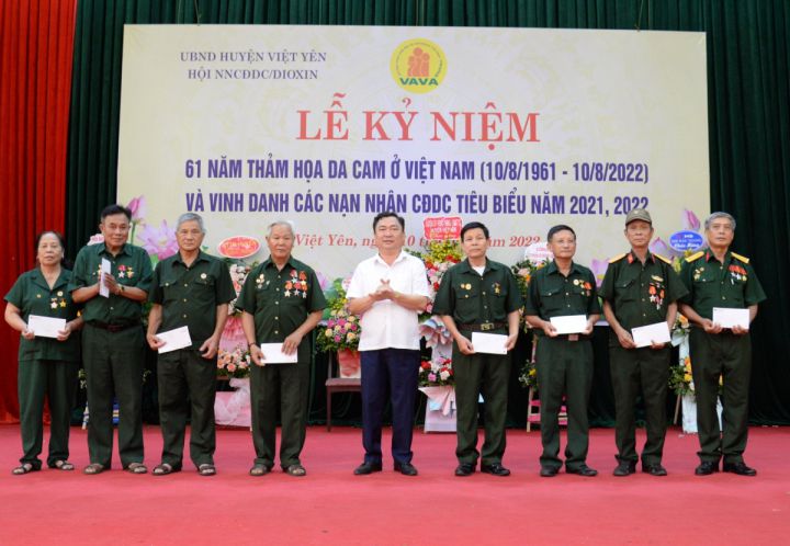 Hội huyện Việt Yên họp mặt kỷ niệm 61 năm Ngày Vì nạn nhân chất độc da cam ở Việt Nam