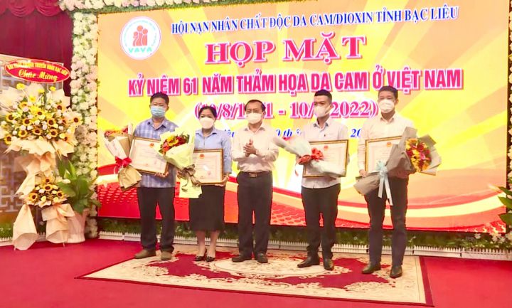 Hội tỉnh Bạc Liêu tổ chức nhiều hoạt động kỷ niệm 61 năm Ngày Vì nạn nhân chất độc da cam (10/8)