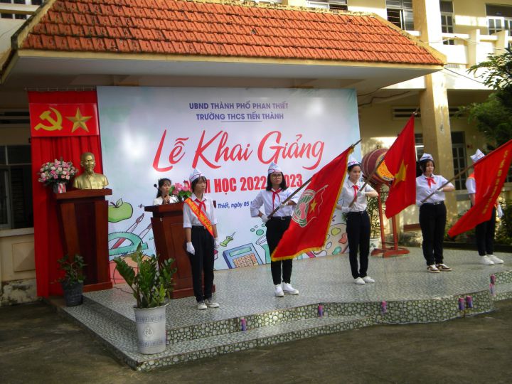 Trường THCS xã kinh tế mới Tiến Thành, TP Phan Thiết khai giảng năm học 2022 -2023