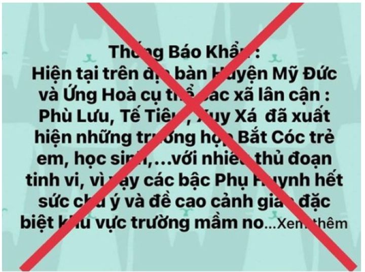 Giám đốc Công an Hà Nội: Xử nghiêm người thông tin thất thiệt 'bắt cóc trẻ em'