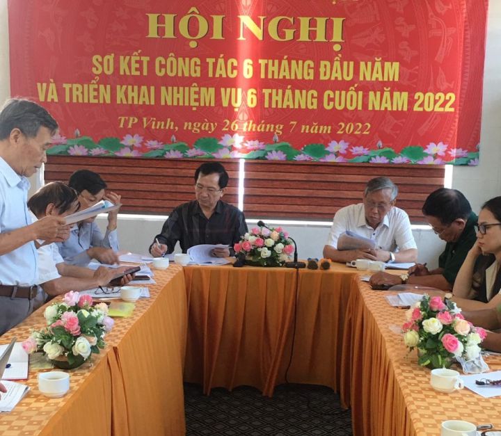 Khối các tổ chức xã hội tỉnh Nghệ An: Sơ kết 6 tháng đầu năm, triển khai nhiệm vụ 6 tháng cuối năm 2022